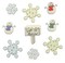 Buttons Galore and More Craft & Sewing Buttons - Let It Snow - 27 Buttons